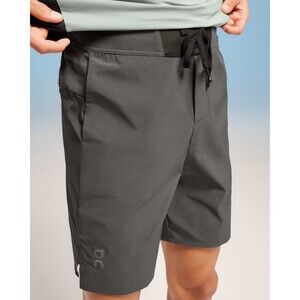 On Shadow Grey Run on Clouds Performance Hybrid Lined Shorts Men's Size XL